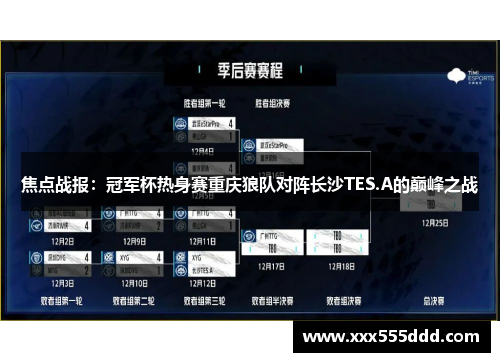 焦点战报：冠军杯热身赛重庆狼队对阵长沙TES.A的巅峰之战